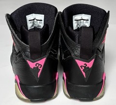Nike Air Jordan Retro 7 Black/Hyper Pink 442960-018 Youth Size 6.5 Womens Size 8
