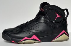 Nike Air Jordan Retro 7 Black/Hyper Pink 442960-018 Youth Size 6.5 Womens Size 8