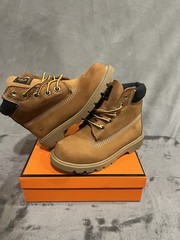 Timberland 10840 Waterproof Non-Marking Leather Boot Brown Unisex Kids US 9.5