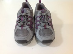 Columbia Daybreaker Waterproof Purple and Gray Shoes