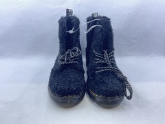 Children Unisex Dr. Martens Kid’s 1460 Pascal J Tinsel Fur 27670001 Black Sz 3