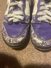 Nike Dunk Mid Purple Notebook 2008 Shoes Size 6y Womens 7.5 Rare Sneakers