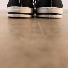 Thereabouts Unisex Kids Shoe Size 4M Black Canvas Slip On Scooter Sneakers NWT