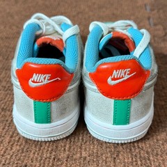 Nike Air Force 1 Low Kids Sneakers Multi-Color Suede Leather FQ8351-110 12.5C