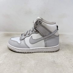 Size 11C Nike Dunk High Retro White Vast Grey (PS) Pre Owned DD2314-101