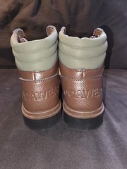 Work Boots Kids Size 4 Rocawear Cadet Brown Olive BBCADET