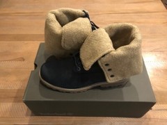 Timberland Big Kids‘ Boot Fold Down BlueTB01690A Size 5.5 Juniors