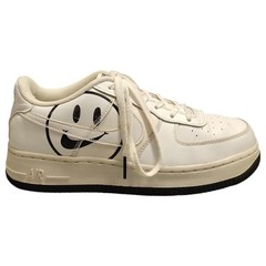 Nike Air Force 1 Low Have A Nike Day Sneakers Youth 6.5 White Black Smiley Face