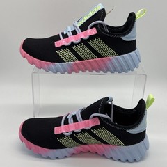 Adidas Kaptir Flow K ‚Core Black / Hi-Res Yellow / Clear Sky (JQ7348) New in Box