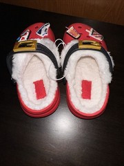 Children’s Crocs, Santa themed, Light weight, classic clog, Red And Black