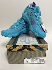 New Adidas Pixar Dame 7 ExtPly C Monsters Inc Sulley Kids Shoes S28977 Size US 1