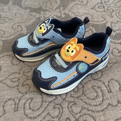 Ground Up Bluey Bingo Toddler Sneakers Blue Orange Kids Size 12 NWT