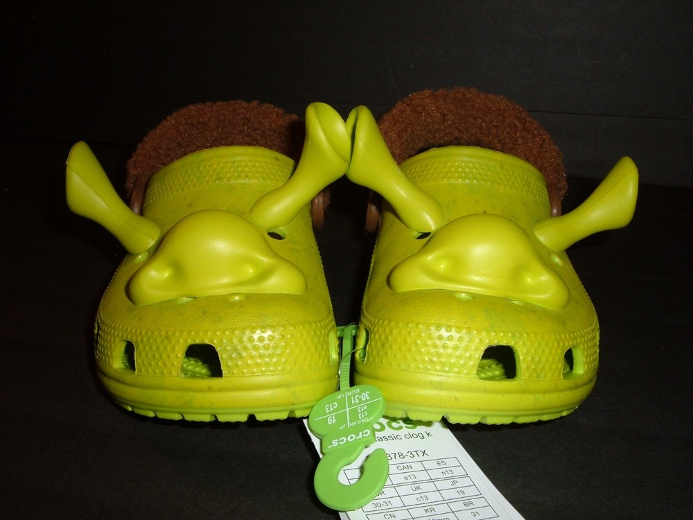 Crocs Shrek Kids Classic Dreamworks Shoe Children C 13 Style 209378-3TX NWT