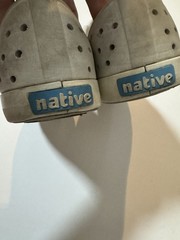 Native Jefferson Shell White Slip On Shoes Kids Size 13c Play