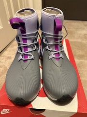 Nike Binzie Rain Boots (GS )Smoke Grey Violet Frost Size 7Y BQ5380 003 New