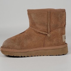 Ugg Boots Mini Bailey Snaps Chestnut Kids Size 9 US 26 EU