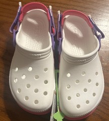 Crocs Kids Duet Max II Clog K white/pink crush size J3 iconic comfort