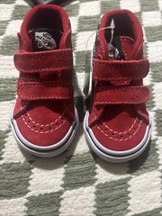 Vans Toddler Sk8-MId Reissue V DJ Rocket Jam Black/Multi Size 3.5 Glow In Dark