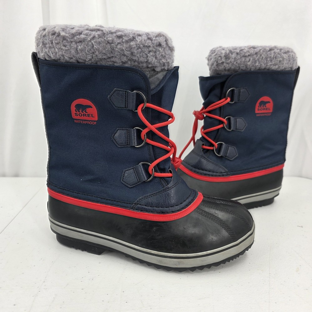 Sorel Yoot Pac Waterproof Snow Boot Youth Size 6 Womens 7.5 Blue NY1879-464 EUC