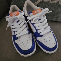 Nike Dunk Low ‚University Blue‘ sneakers with white, blue, orange #basketball