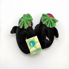 NWT Vintage Gymboree 2004 Penguin Playground Holiday Cozy Slippers Size 3/4 VHTF