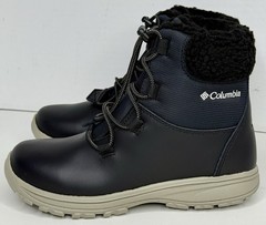 Columbia Youth Moritza Boot Unisex Size 3 Omni-Heat Waterproof Black Kettle 200G