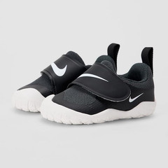 Nike Flex Runner Unisex Kids Sneaker Size 6 Black/White Mesh Slip-On Low Top