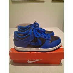 Nike Dunk Low PS Hyper Cobalt Black White CW1588-001 Size 3Y Kids Used Preschool