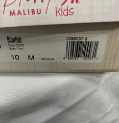 Size 10 Kids Blowfish Fruit TDPR 0096037-3 Lace Up Floral Gray Sneaker Shoes