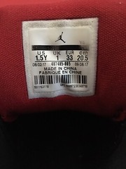 Kids Nike Air Jordan Pro Strong White Black Red Sneakers 407485-005 Sz 1.5