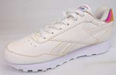 NEW! Reebok Classic Sneakers Junior Youth Kids, Size 6.0 Y, White School Shoes
