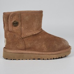 Ugg Boots Mini Bailey Snaps Chestnut Kids Size 9 US 26 EU