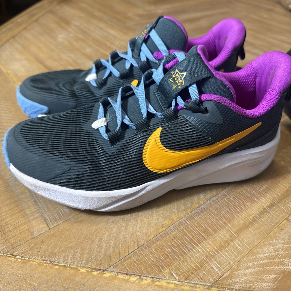 Nike Star Runner 4 GS Deep Jungle Multi Running Shoes Youth DX7614-300