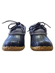 L.L. Bean Navy and Grey Kids Bean Boot Duck Shoes. Sz. 2