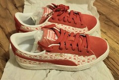 Hello Kitty x Puma Suede 50 Capsule Collection Sneakers Red/White Kids 3C