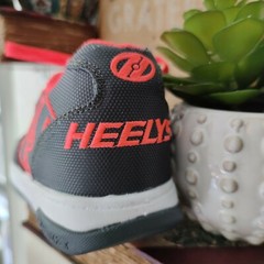 Heelys Propel 2.0 Wheeled Skate Sneakers Charcoal Orange Ballistic Shoes Youth 5