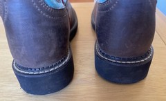 Ariat Fatbaby Heritage Round Toe Cowboy Turquoise Coral Brown Leather Kids 3.5