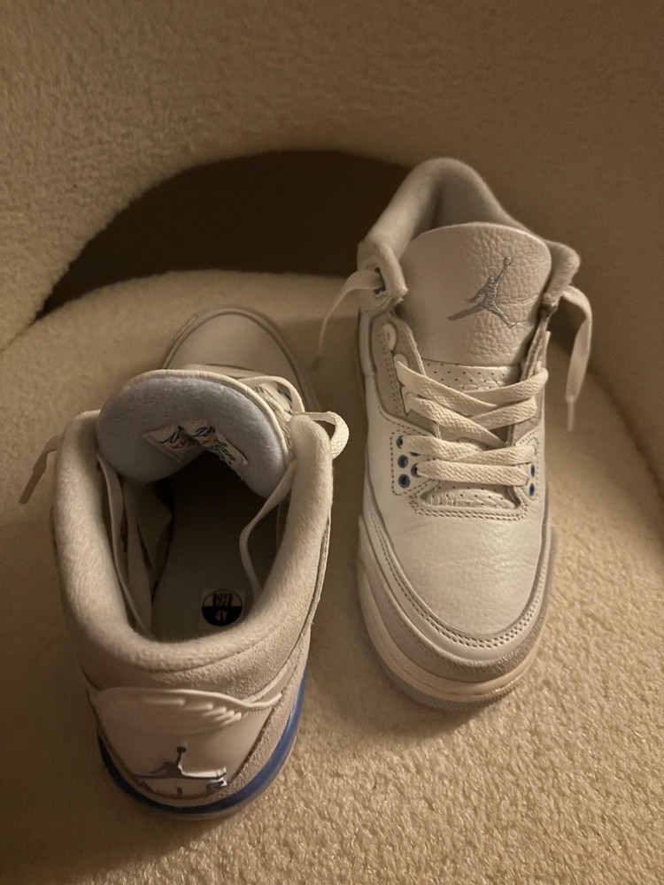 Jordan 3 Retro Lucky Shorts Summit White/Blue (DM0966 101) Size 4Y No Box