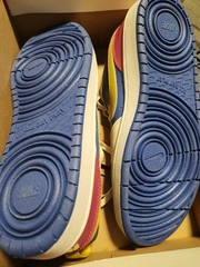 Nike All Day Play Kids Athletic Sneakers 7Y Blue Yellow White Red