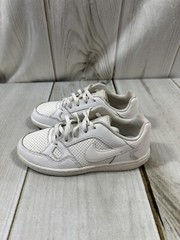 NIKE SON OF FORCE (PS) BOYS YOUTH LEATHER SNEAKER SHOES SIZE 2.5Y WHITE
