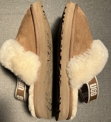 UGG FUNKETTE SLIPPERS CHESTNUT SLINGBACK STRAP KIDS SZ 6