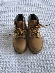 Timberland 12809 M Boy Toddler Wheat/Tan Suede Premium Water Proof Boot Sz 7 US