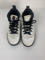 AIR JORDAN JUMPMAN PRO BP WHITE GRAY BLACK SIZE 1Y BASKETBALL SHOES [909419-103]