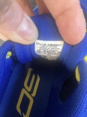 Under Armour Kids GS SC 3Zero IV Bright Blue/Yellow Size 5.5Y Athletic Shoes