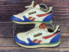 Reebok Classic Retro Look Colorful Britain Youth Size 2.5 Lace Up Sneakers Shoes