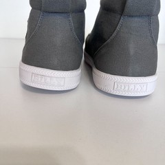 Billy Classic DR High Top Canvas Skater Sneakers Big Kids 5XW Gray Lace Up Zip