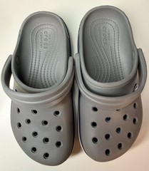 Crocs KIDS Classic Clogs Gray Navy Size C12 Comfort Slip On Shoes