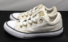 Converse Classic Chuck T Low White All Stars Junior Size 13 Fast Shipping