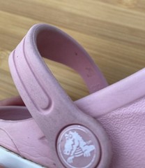 Crocs Children’s Toddlers Pink Bayaband Clog Comfort Slip on Shoe Sz 12