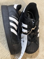 adidas Superstar II CF El Black/White/Black Kids JH9985 Size 7k